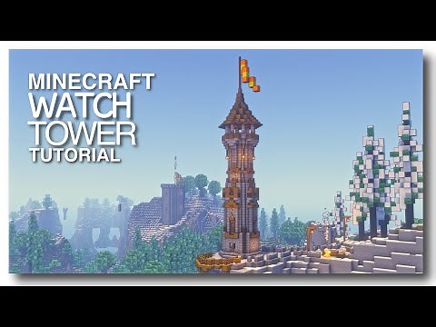 Minecraft: How to build a Medieval Watchtower! #2