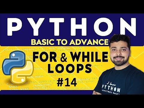 Loops in Python - while & for Loops | Loop Control Statements | Python Tutorial in Hindi 14