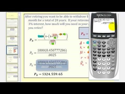 Payout Annuity Formula - Part 1