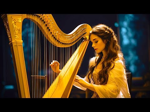 Heavenly Harp Music 🎵 Serene Melodies for Stress Relief & Deep Relaxation