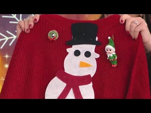 How to DIY an ugly holiday sweater with removable decorations