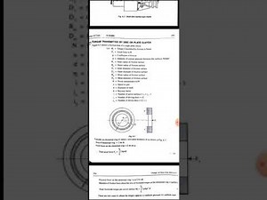 DME 2 module 4 clutches and brakes : torque transmitted by plate clutch Derivation