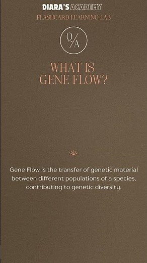 What is Gene Flow ‪@Diarasacademy‬