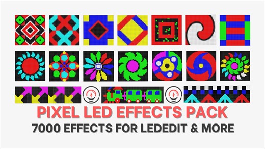 Pixel LED Effects Pack: 7000 Effects for LEDEdit & More