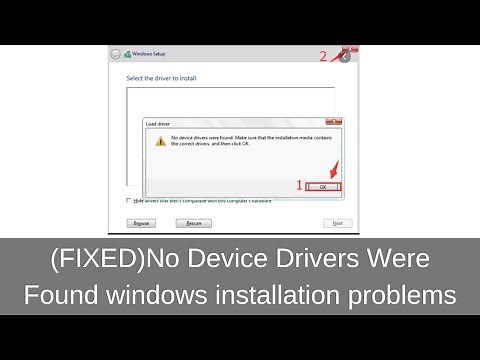 (Fixed) No Device Drivers Were Found windows installation problems