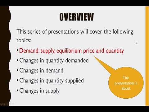 01 Demand, supply and equilibrium