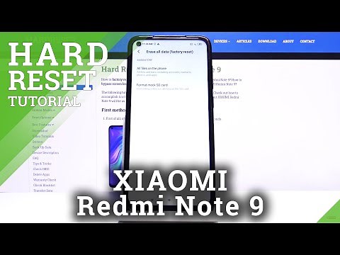 Hard Reset Xiaomi Redmi Note 9 via Settings - Factory Data Reset
