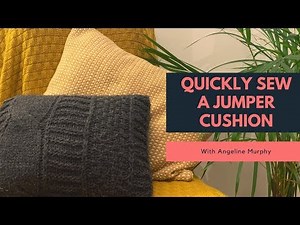 DIY Sew a Jumper into a Cushion