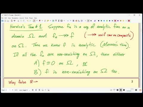 Lec 29 - Rouché's theorem and Hurwicz's theorems (Purdue University)