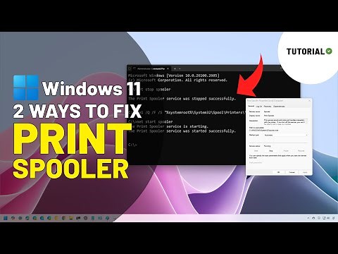 Windows 11: Fix print spooler problems (2 ways) ✅ 2025