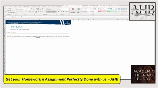 Excel Module 6 SAM End of Module Project 2 | Pet Shop | Shelly Cashman Excel Module 6 SAM End of Module Project 2 | Excel Module 6 SAM Project 2 | Excel SAM End of Module Project 2 | Pet Shop Shelly Cashman | SAM Excel Module 6 Project 2 | Shelly Cashman Excel Module 6 Struggling with Excel Module 6 SAM End of Module Project 2? Need Excel Module 6 SAM Project 2 help? Searching for Excel SAM End of Module Project 2 answers? Looking for Pet Shop Shelly Cashman solutions? This complete SAM Cengage 