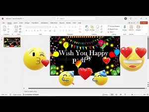 How to make birthday balloons presentation in PowerPoint|#PowerPoint #presentation||#animation