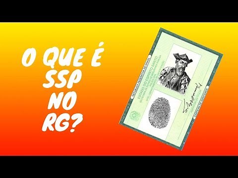 O que é SSP no RG? Neste vídeo localizaremos o SSP do RG