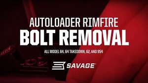 How to Remove the Bolt in Savage Autoloading Rimfire Rifle