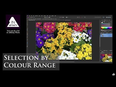 Selection by Colour Range with Affinity Photo