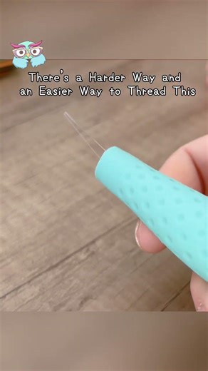 Easy way to thread a needle | Yarn punch needle art tips