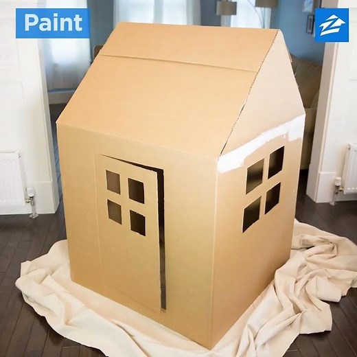 Create the Perfect Cardboard Box Playhouse | Zillow
