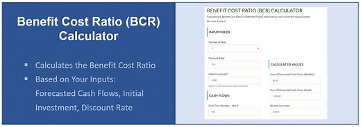 Benefit Cost Ratio (BCR) Calculator - Project-Management.info