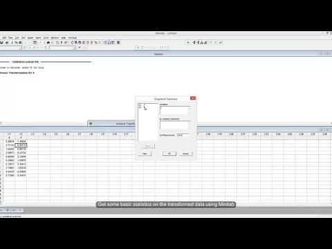 How to Transform Non-Normal Statistical Data to Normal and Back Again using Minitab