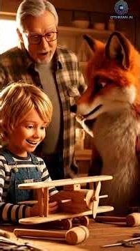 A Modern Orange Fox Living Like Humans – A Heartwarming AI Story | cartoon #animation #100kids