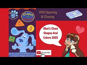 Blue's Clues Shapes & Colors 2003 VHS Opening & Closing (LINK AT DESCRIPTION)