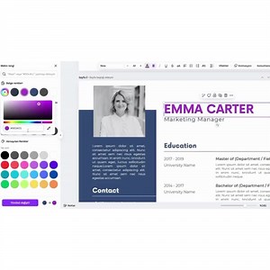 Modèle de CV vert : CV moderne avec lettre de motivation (téléchargement numérique)