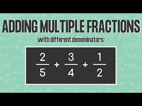 ADDING THREE FRACTIONS WITH DIFFERENT DENOMINATORS | Find Least Common Denominator (LCD)
