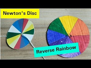 How to make Newtons Disc | Newtons Disc | Disappearing colour disc | Physics Experiment |