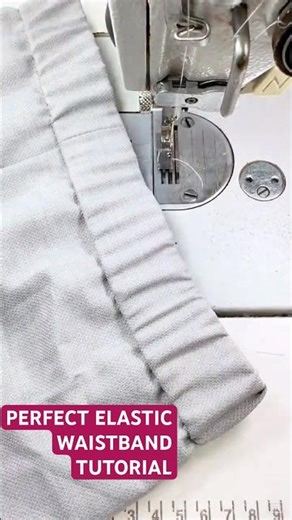 How to Sew a Clean and Comfortable Elastic Waistband #shorts #sewing