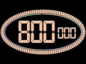 800 Second Timer with Suspenseful Electronic Royalty-free Music | 800 to 0 Countdown | Cool Timer