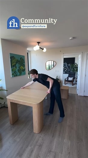 @expandfurniture shows off a clever expanding table design that adjusts to fit whatever the occasion calls for! #diy #furnituredesign #woodworking #homedesign #familyhandyman | Family Handyman