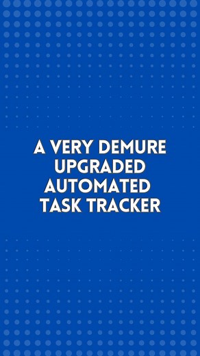 Olan Chancy on Instagram: "This automated task tracker is very demure, very mindful, and very cutesy. It’s also very easy to use. Comment “Demure” for a link to the tutorial/template! #demure #mindful #cutesy #tasktracker #verydemure #verymindful #googlesheets"