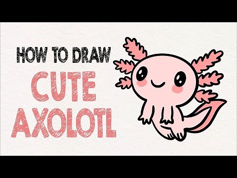 How to draw Axolotl step by step *easy*