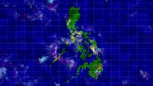 Philippines Map Animated Background. Philippines Weather Forecast. Philippines Satellite.
