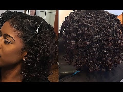 DEFINED CURLS ON RELAXED HAIR TUTORIAL | Makeover my sister pt.1 |
