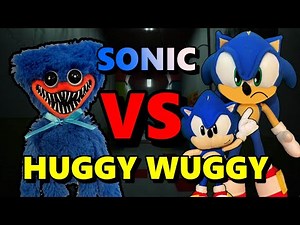 Sonic Plush - Sonic VS Huggy Wuggy!