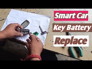 How to replace the battery of a Smart car.