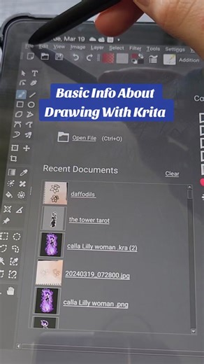 A few of you asked for how to start using the drawing program Krita that I use. So, here's a quick overview of starting a new file and using brushes. #drawing #suzensart #suzensartshoppatreon #suzensartshop #cottagecoreaesthetic #krita #drawings #artistsoftiktok