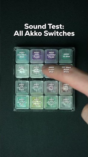 Sound Test - All Akko Switches!