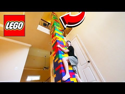 BUILDING WORLD'S TALLEST LEGO TOWER! (50FT+)