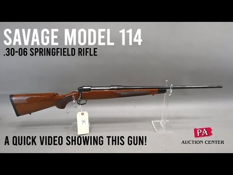 29 Savage Model 114 .30-06 Springfield Rifle - A Quick Video in our Photo Booth