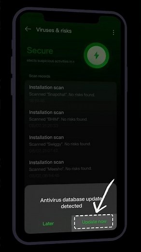 How to Update Virus Database in OnePlus 🔐 | Boost Security in 1 Minute | #oneplus #shorts