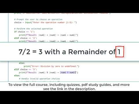 Beginner Python Project: Multi-Operation Calculator with Input Validation (Intro to Python)