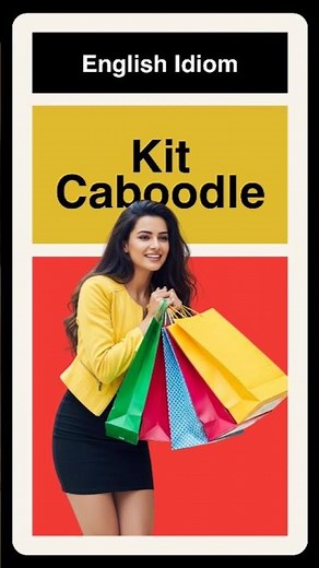 The whole kit and caboodle | English Idiom Explained! 🛍️ #englishlearning