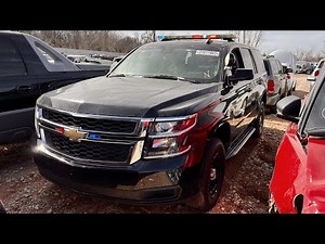 Copart Walk Around 2-23-22 + Cheap Police Tahoe with Lights!!