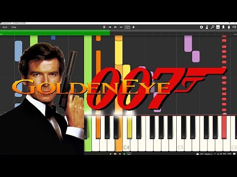 Goldeneye 007 Menu Pause Music | Piano Tutorial - Synthesia