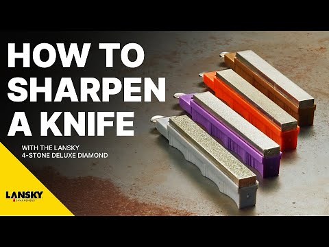 Sharpen Your Knife LIKE A PRO with Lansky 4-Stone Deluxe Diamond System