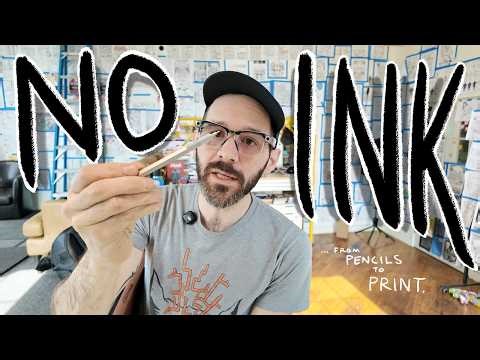“Inking” Comics With a Pencil