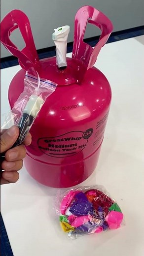 How to use helium tank to make a balloon