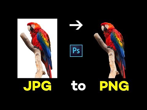 HOW TO CONVERT JPG to PNG IMAGE QUICKLY IN PHOTOSHOP | Tutorial | Easy Steps